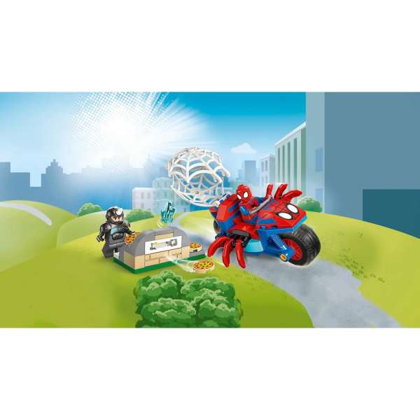 LEGO MARVEL SPIDEY ON HIS MOTORCYCLE VS ENEMY 