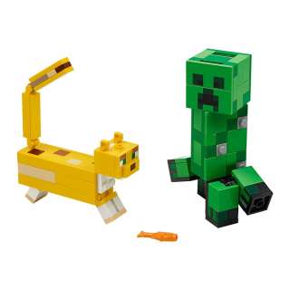 LEGO MINECRAFT BIGFIG CREEPER I OCELOT