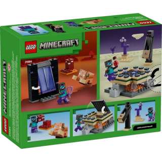 LEGO MINECRAFT NETHER  AND  END PORTAL JOURNEY 