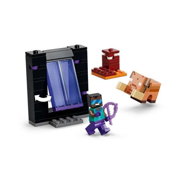 LEGO MINECRAFT NETHER  AND  END PORTAL JOURNEY 