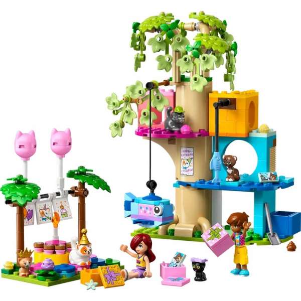 LEGO FRIENDS CAT BIRTHDAY PARTY & TREE HOUSE 