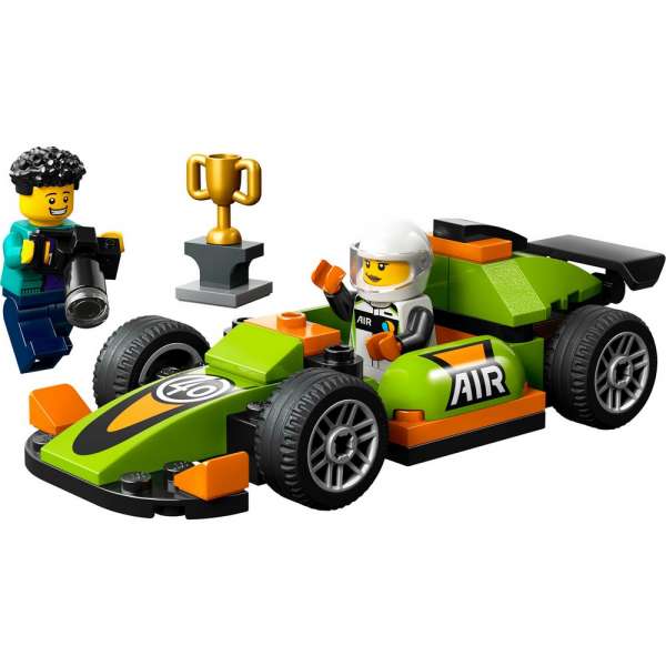 GREEN RACE CAR 