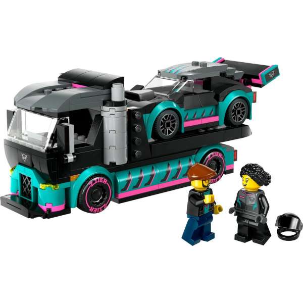 LEGO CITY RACE CAR AND CAR CARRIER TRUCK