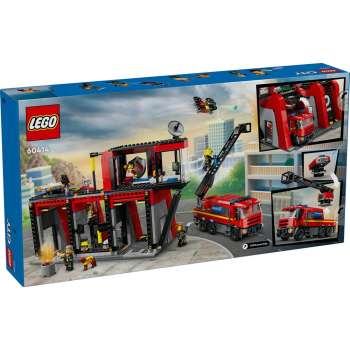 FIRE STATION WITH FIRE TRUCK 