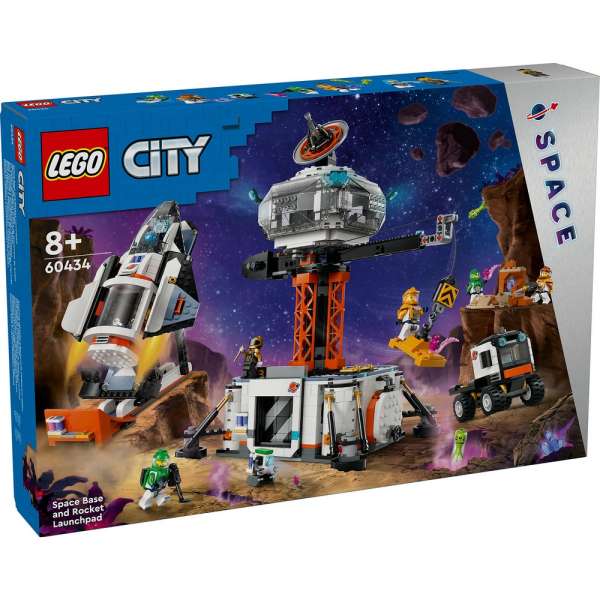 LEGO CITY SPACE BASE AND ROCKET LAUNCH..
