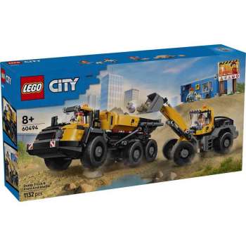 LEGO CITY DUMP TRUCKYANDYFRONT END LOADER 