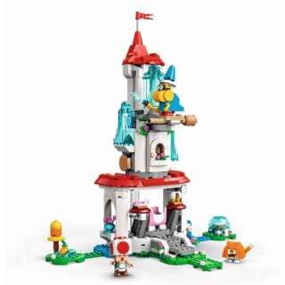 LEGO SUPER MARIO PEACH ODIJELO MACKE I ZALEDJENI TORANJ - KOMPLET ZA NADOGRADNJU 