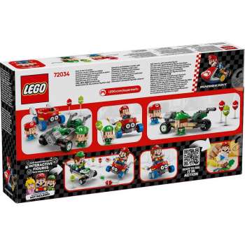 LEGO SUPER MARIO MARIO KART ? BABY MARIO VS BABY LUIGI 
