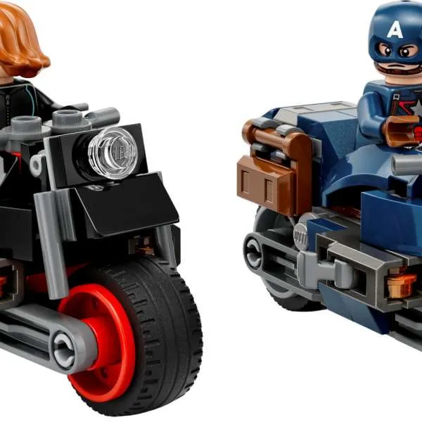 LEGO SUPER HEROES CRNA UDOVICA I CAPETAN AMERIKA MOTORCIKL 