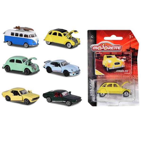MAJORETTE VINTAGE AUTOMOBIL 7.5 CM ASST