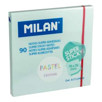 MILAN SAMOLJEPLJIVI BLOKCIC PASTEL BLUE 76X76MM 100 
