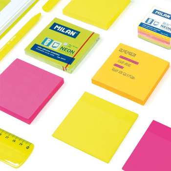 MILAN SAMOLJEPLJIVI BLOKCIC PINK 76X76MM 100 