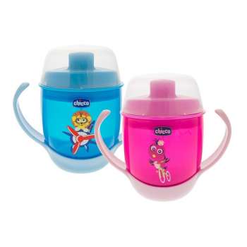 CHICCO CASA MEAL, ROZA/PLAVA, 12M+ 