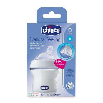 CHICCO BOCICA NATURAL FEELING 0M+ 150 ML REGUL 