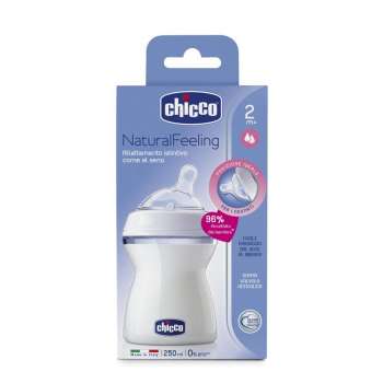 CHICCO BOCICA NATURAL FEELING 2M+ 250 ML MEDIUM 