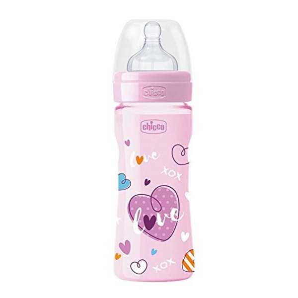 CHICCO PLASTICNA BOCICA WB LOVE 250 ML, SIL. 