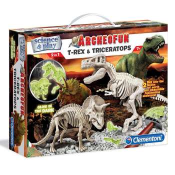 CLEMENTONI SCIENCE T REX I TRICERAPTORS SVETLECI 