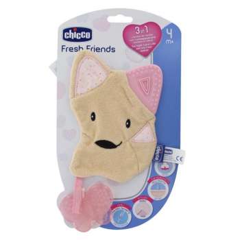 CHICCO GRICKALICA ZA ZUBE 3U1 FRESH FRIENDS, ROZI 