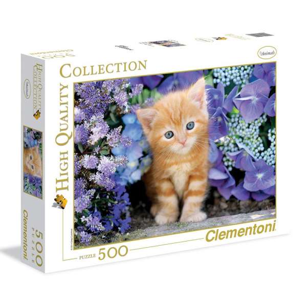 CLEMENTONI PUZZLE 500 GATTITO ROSSO