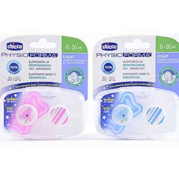 CHICCO DUDA PHYSIO LIGHT LUMI, 6M-16M, 2PCS 