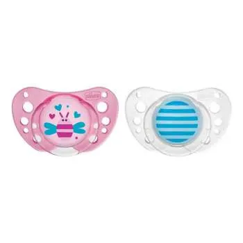 CHICCO DUDA PHYSIO AIR, 16M-36M, ROZA, KAUCUK, 2PCS 