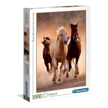 CLEMENTONI PUZZLE PZL 1000 HQC RUNNING HORSES