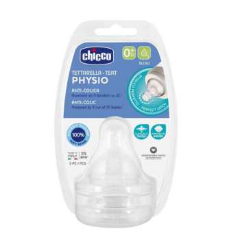 CHICCO SILIKONSKA DUDA ZA BOCICU PERFECT5 0M+,1 RUPICA 2PCS 