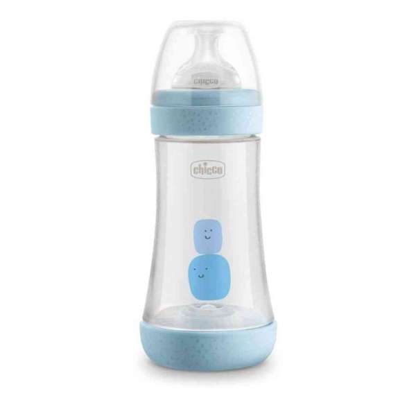 CHICCO BOCICA PERFECT5 240 ML, 2M+, PLAVA 