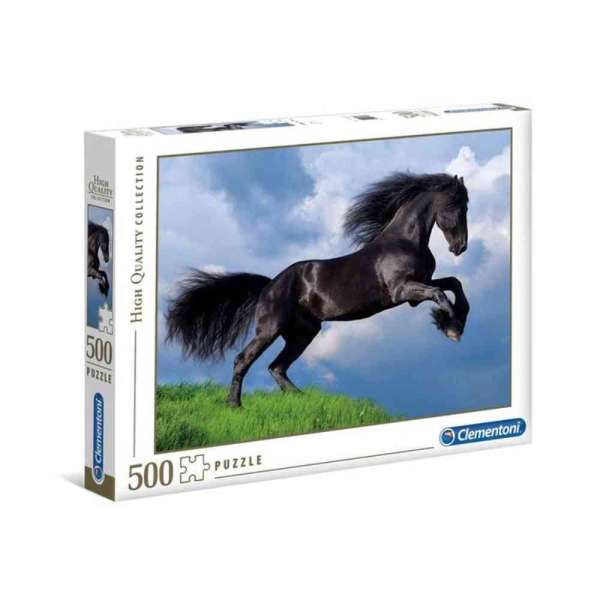 CLEMENTONI PUZZLE 500 BLACK HORSE