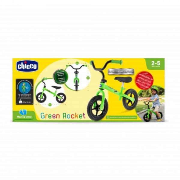 CHICCO BALANCE BICIKLO,  GREEN ROCKET 