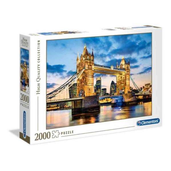 CLEMENTONI PUZZLE 2000 TOWER BRIDGE AT DUSK