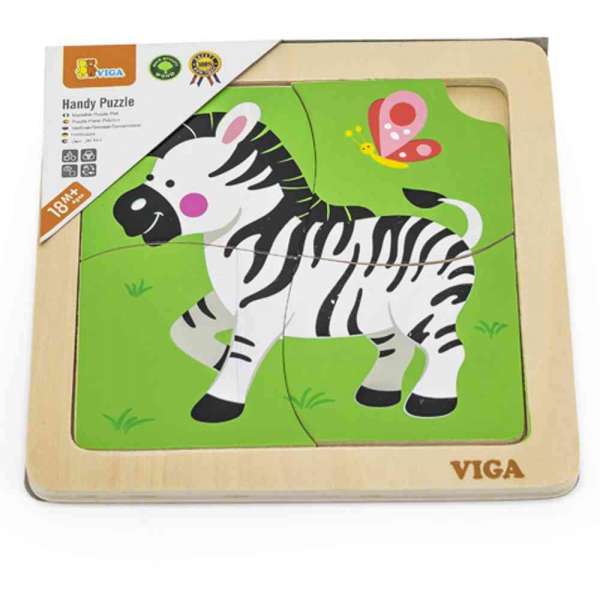 DRVENE PUZZLE ZEBRA 