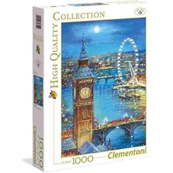 CLEMENTONI PUZZLE 1000 SNOW FLAKES ON THE BIG BEN