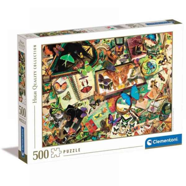 CLEMENTONI PUZZLE 500 THE BUTTERFLY COLLECTOR