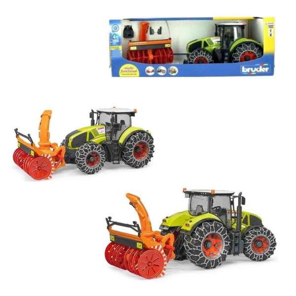 CLAAS AXION 950 TRAKTOR S LANCIMA ZA SNIJEG I CISTACEM SNIJEGA