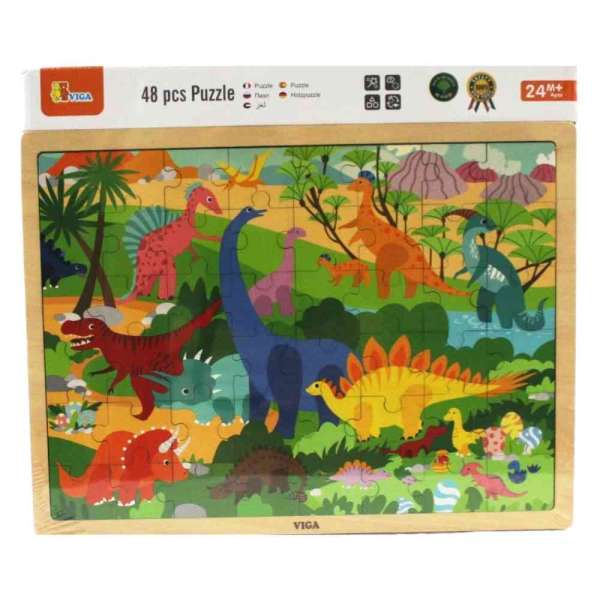 DRVENE PUZZLE DINOSAURI-48 KOM