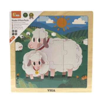 DRVENE PUZZLE OVCA-9 KOM