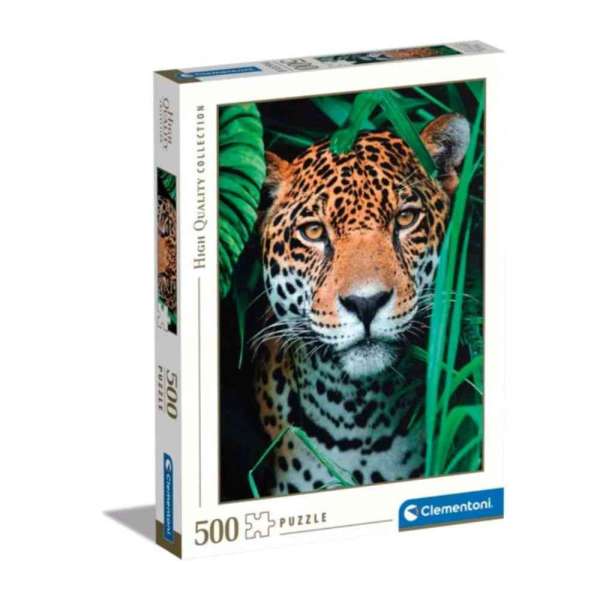 CLEMENTONI PUZZLE 500 JAGUAR IN THE JUNGLE
