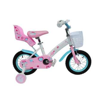 BICIKL 12 INCH/26627/KB005 - GIRL-ROZO BIJELA 