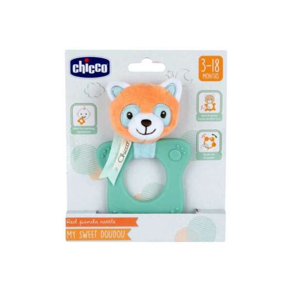 Chicco zvečka glodalica Panda, 3m+ 