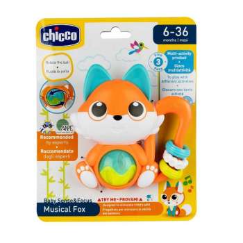 CHICCO GLAZBENA SVJETLECA ZVECKA LISICA, 6M+ 
