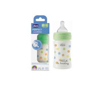 CHICCO PLASTICNA BOCICA PERFECT EASY ,ANTI-COLIC,150 ML, SPORI PROTOK, 0M+, UNIV 