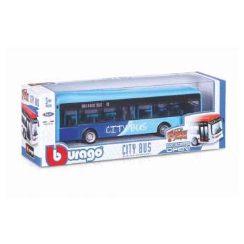 BBURAGO 1:43 STREET FIRE AUTOBUS 