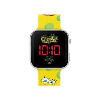 SPONGEBOB SQUARE PANTS PRINTED STRAP LED WATCH 