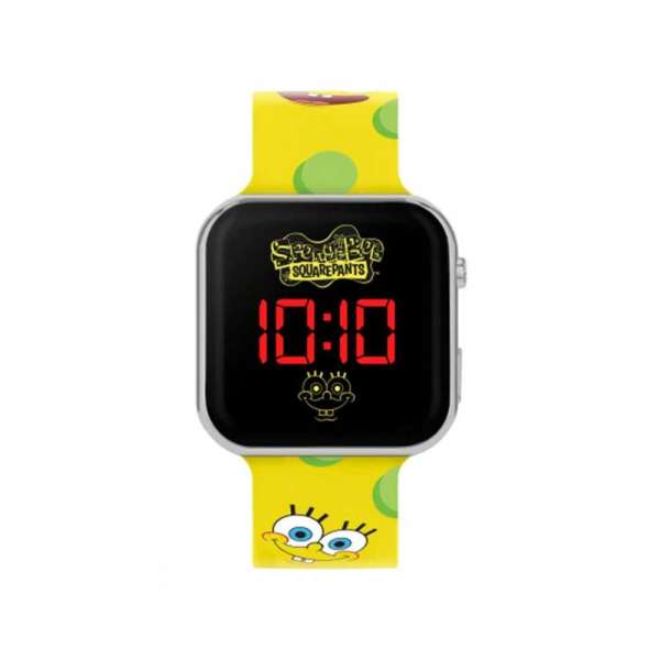 SPONGEBOB SQUARE PANTS PRINTED STRAP LED WATCH 