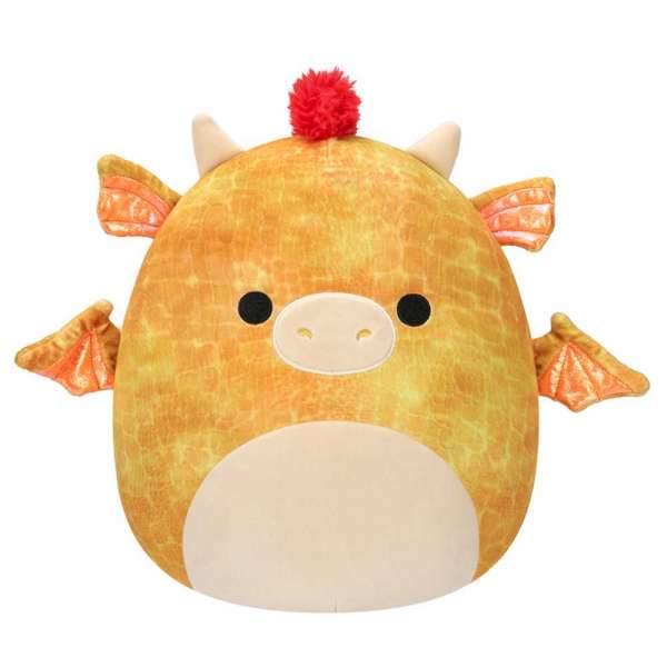 SQU:SQUISHMALLOWS 12 CM W19 - DIERIC - ZUTI ZMAJ S CRVENOM KOSOM 