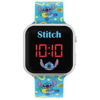 STITCH PINEAPPLE PRINTED STRAP LED WATCH 