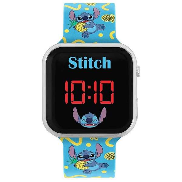 STITCH PINEAPPLE PRINTED STRAP LED WATCH 
