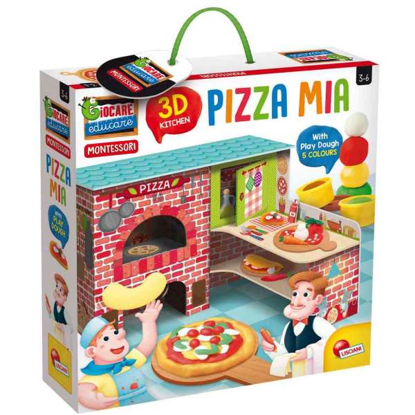 MONTESSORI PIZZA MIA 3D + PLASTILINA 