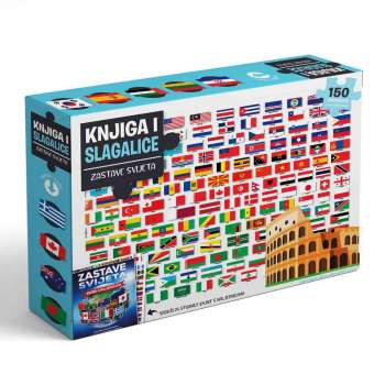 ZASTAVE SVIJETA - BOX SET KNJIGA SA SLAGALICAMA 